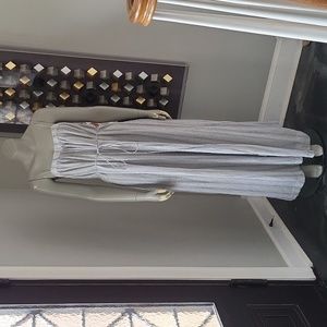 Jill Stuart Puckered Textured Maxi Sundress Sz6 Strapless